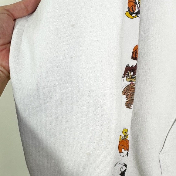 Space Jam Tune Squad Graphic Pullover Hoodie Sweatshirt White Unisex L - Picture 9 of 9